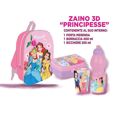 Zaino Asilo 3D School Pack Principesse Disney - NON SOLO CARTA