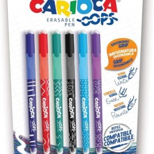 CARIOCA OOPS BLISTER 6 PZ PENNE CANCELLABILI