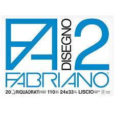 ALBUM DIS. FABRIANO F2 24X33  2OFG RIQUADRATO