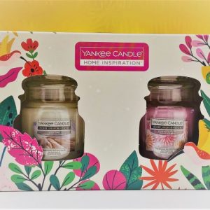 2 SMALL JAR GIFT SET SS 22 YANKEE CANDLE HOME INSPIRATION